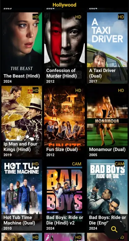 Hollywood movie list 02