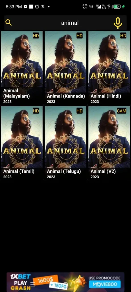 Animal Movie on Six Multiple Langauges