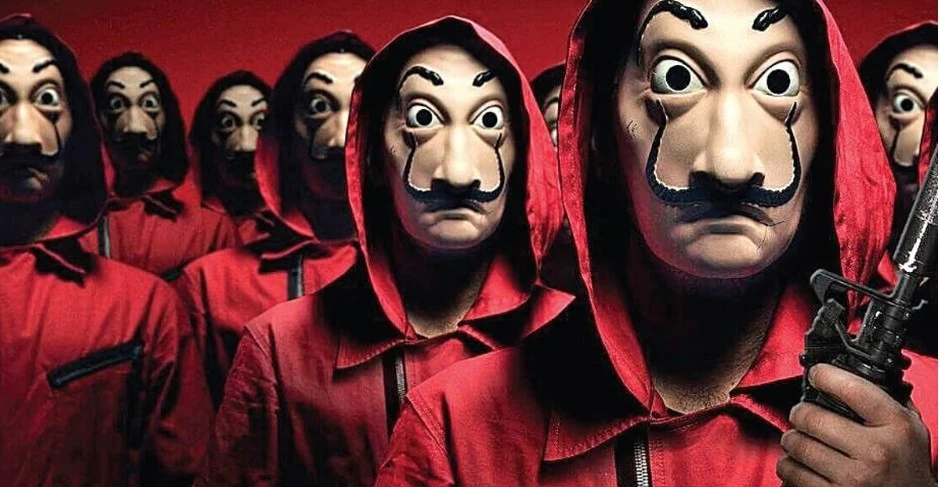 Salvador Dalí masks- money heist
